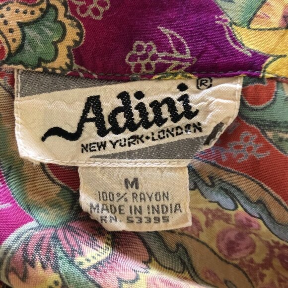 Adini Vintage Boho Maxi Dress size M - Picture 6 of 7